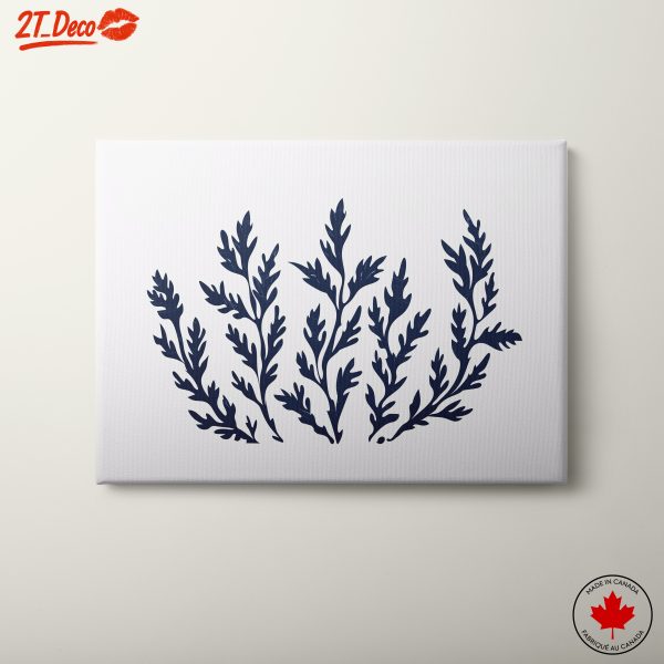 Stylized Botanical Leaf Art for Home Decor