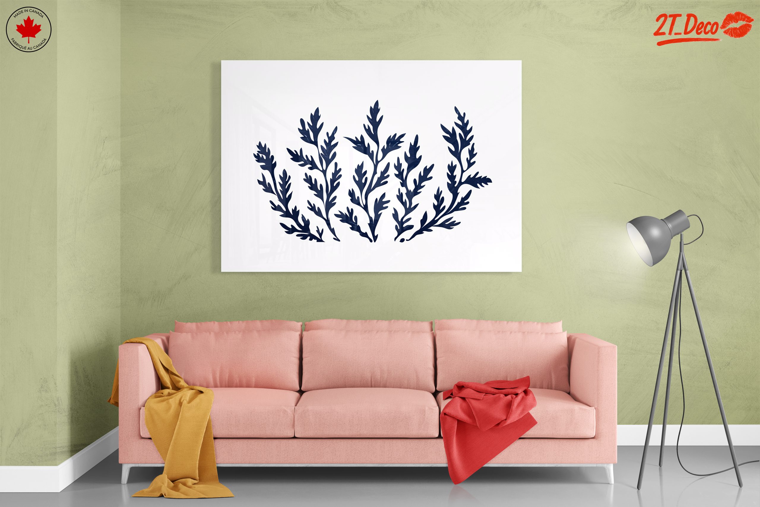 Stylized Botanical Leaf Art for Home Decor - Image 7