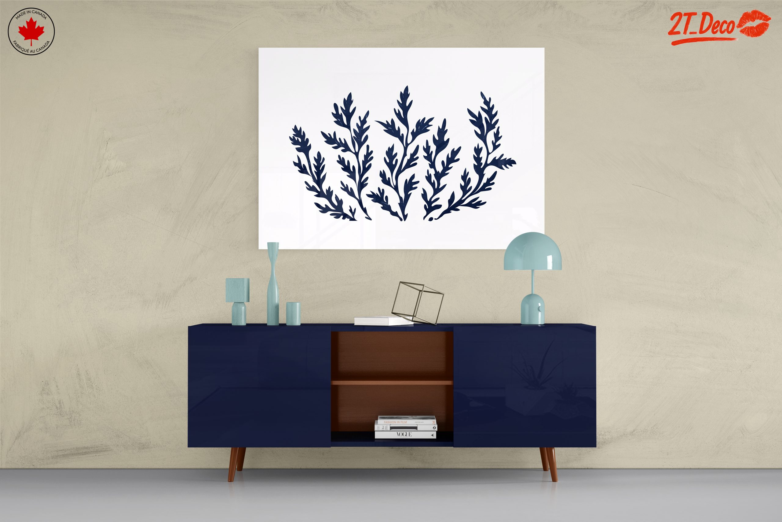 Stylized Botanical Leaf Art for Home Decor - Image 8