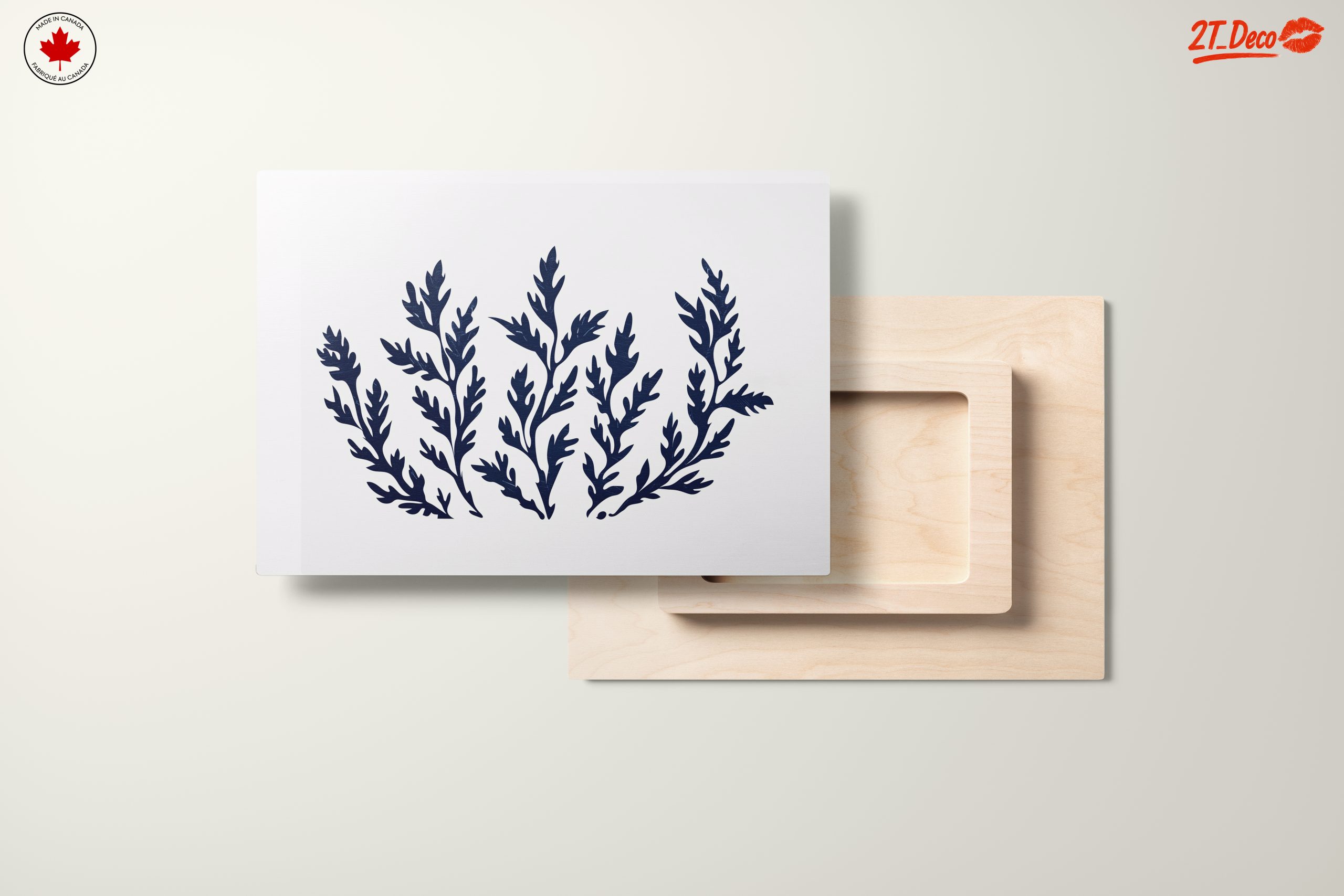Stylized Botanical Leaf Art for Home Decor - Image 11