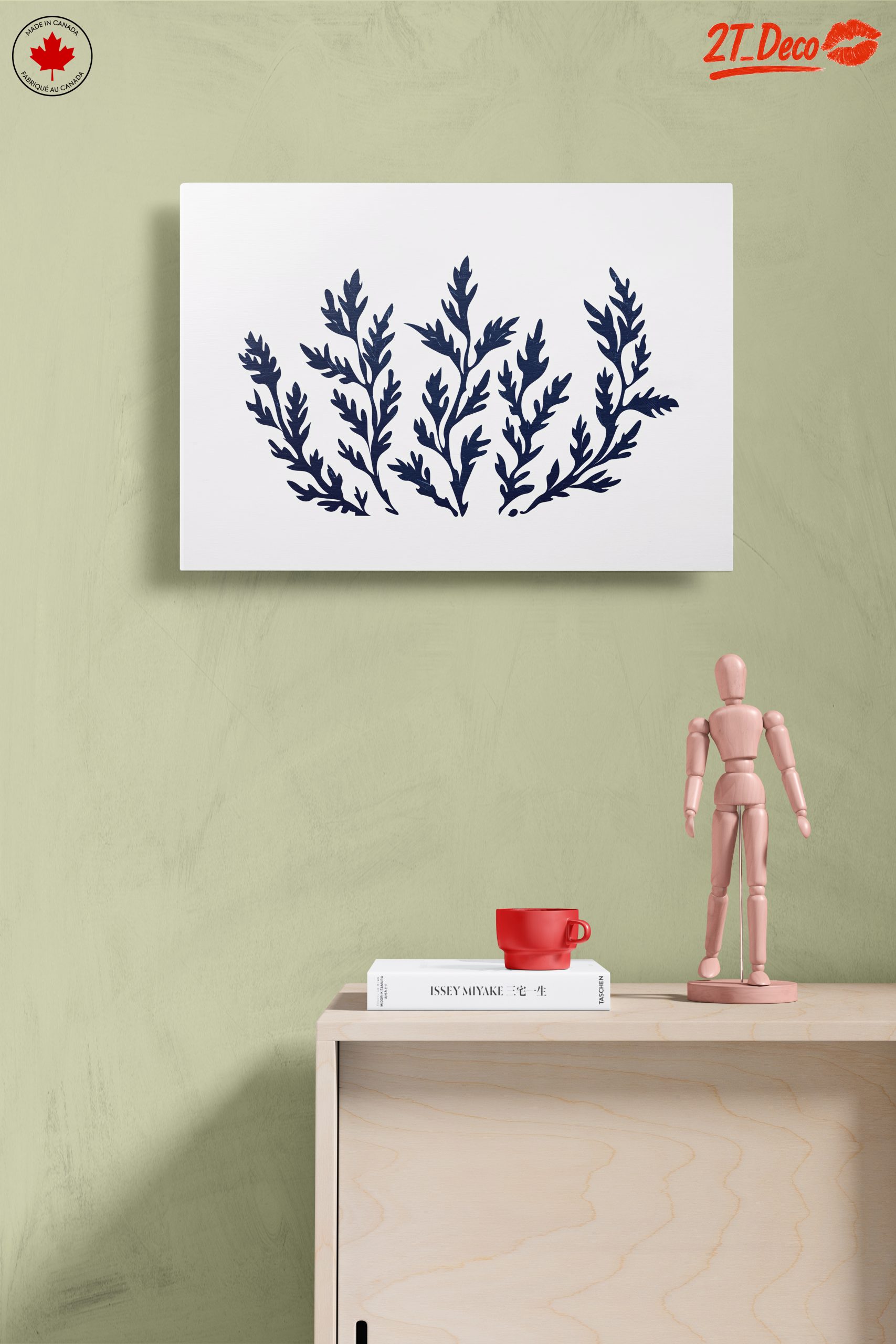 Stylized Botanical Leaf Art for Home Decor - Image 14