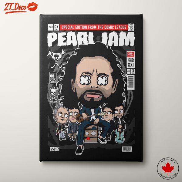 Pearl Jam Comic Style Artwork