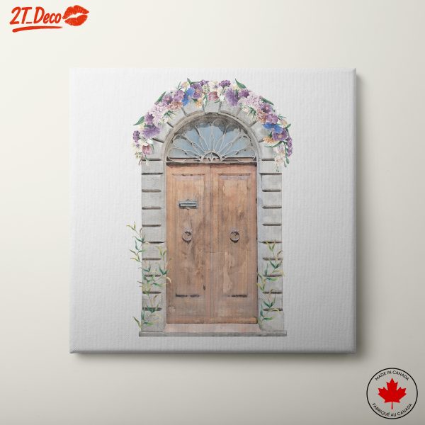 Charming Floral Doorway Art