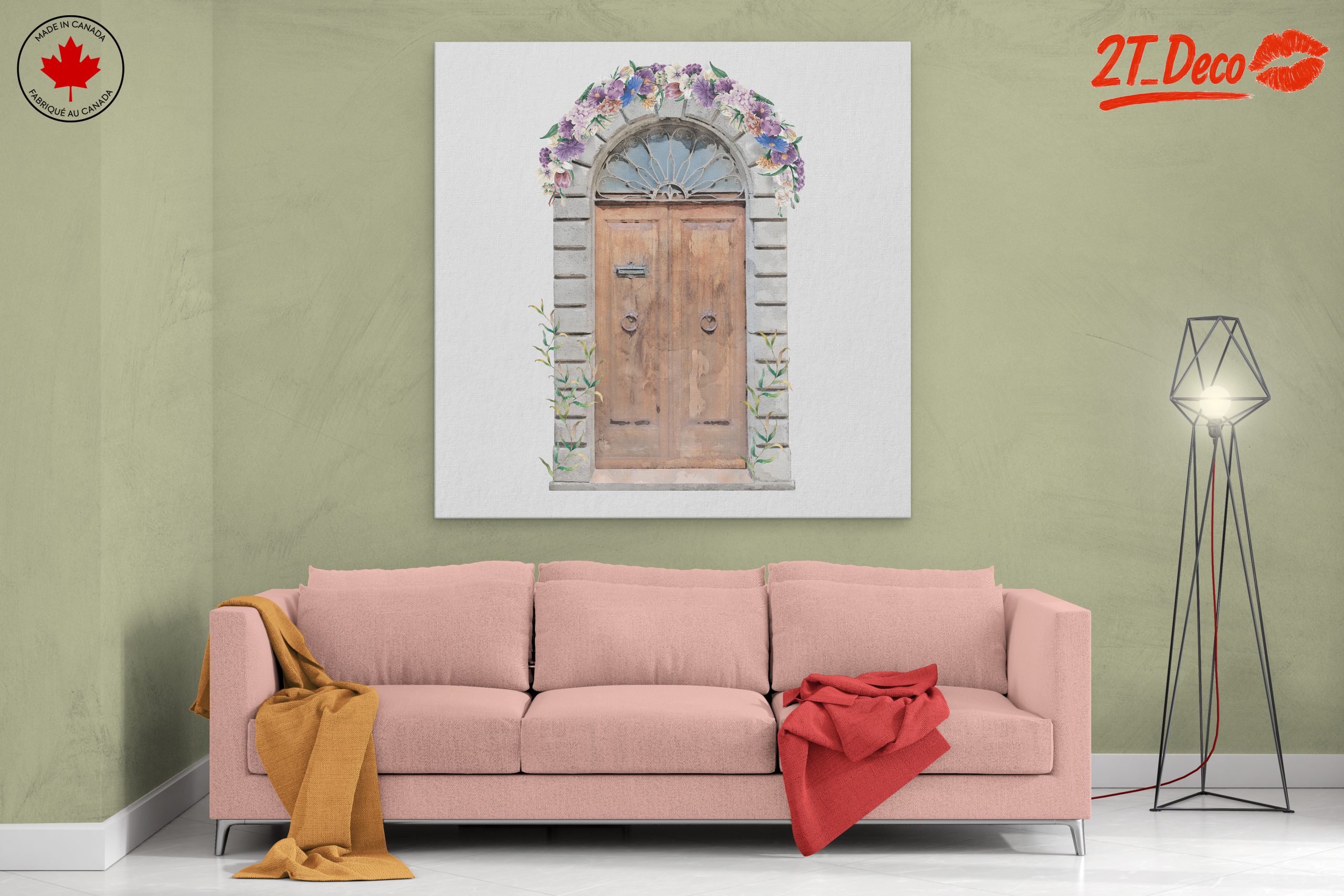 Charming Floral Doorway Art - Image 2