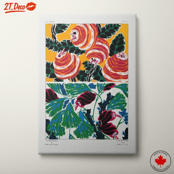 Vibrant Abstract Botanical Artwork