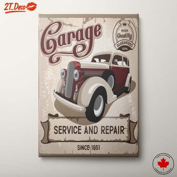 Classic Garage Service and Repair Art
