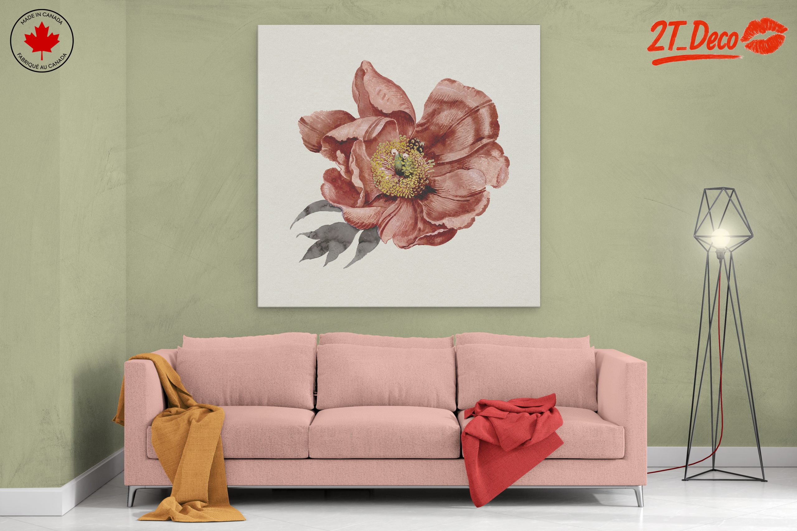 Elegant Floral Watercolor Art for Home Decoration - Image 2
