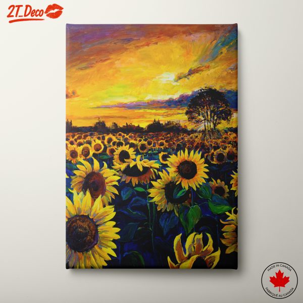 Vibrant Sunflower Field at Sunset 2