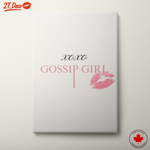 XOXO Gossip Girl Quote Art