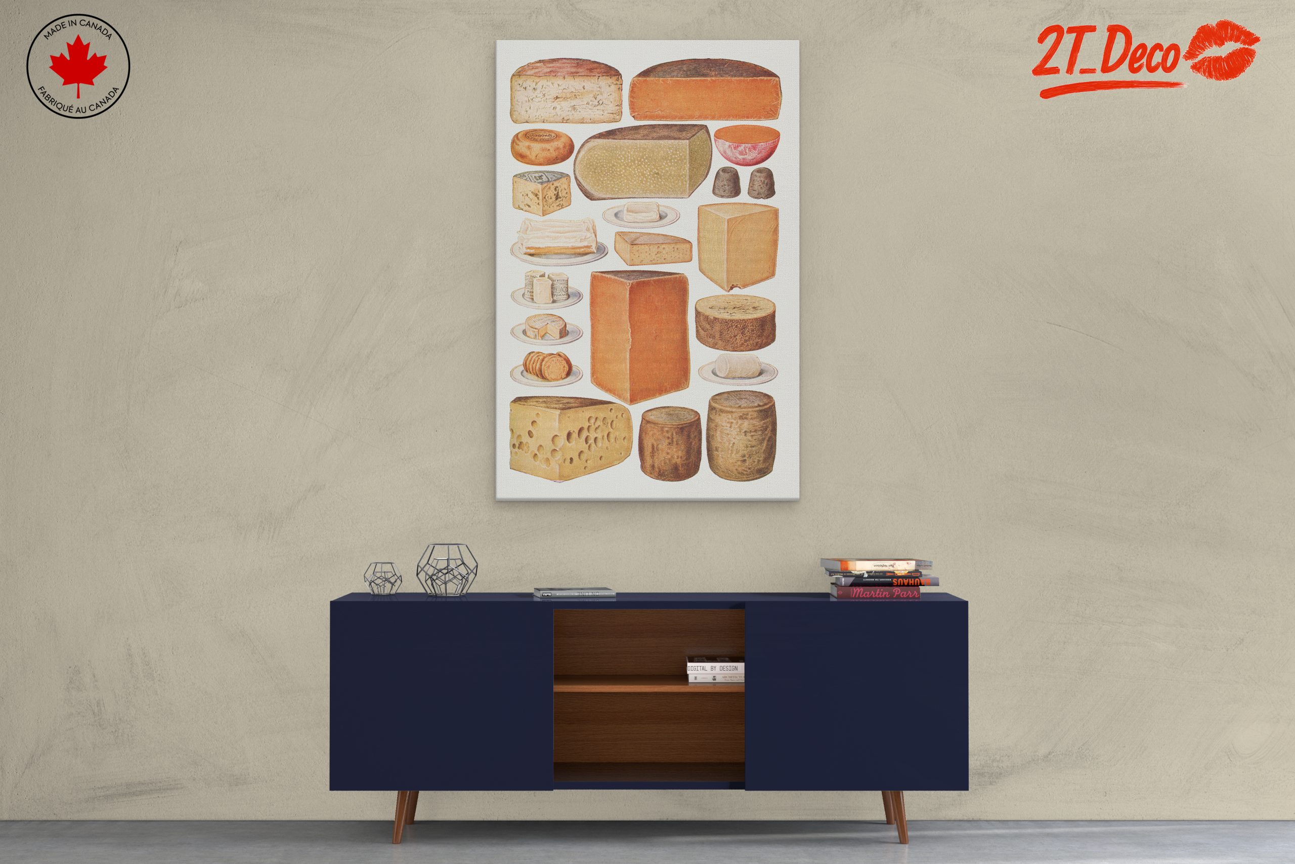 Artistic Cheese Illustration for Food Lovers - Image 3