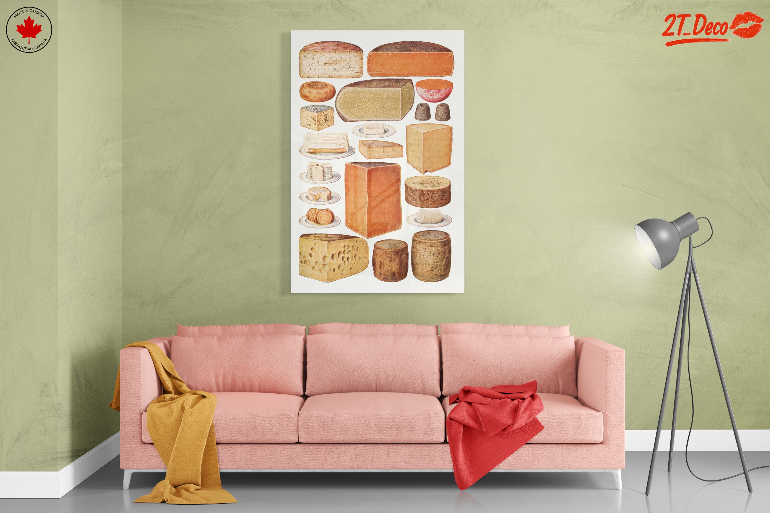 Artistic Cheese Illustration for Food Lovers - Image 7