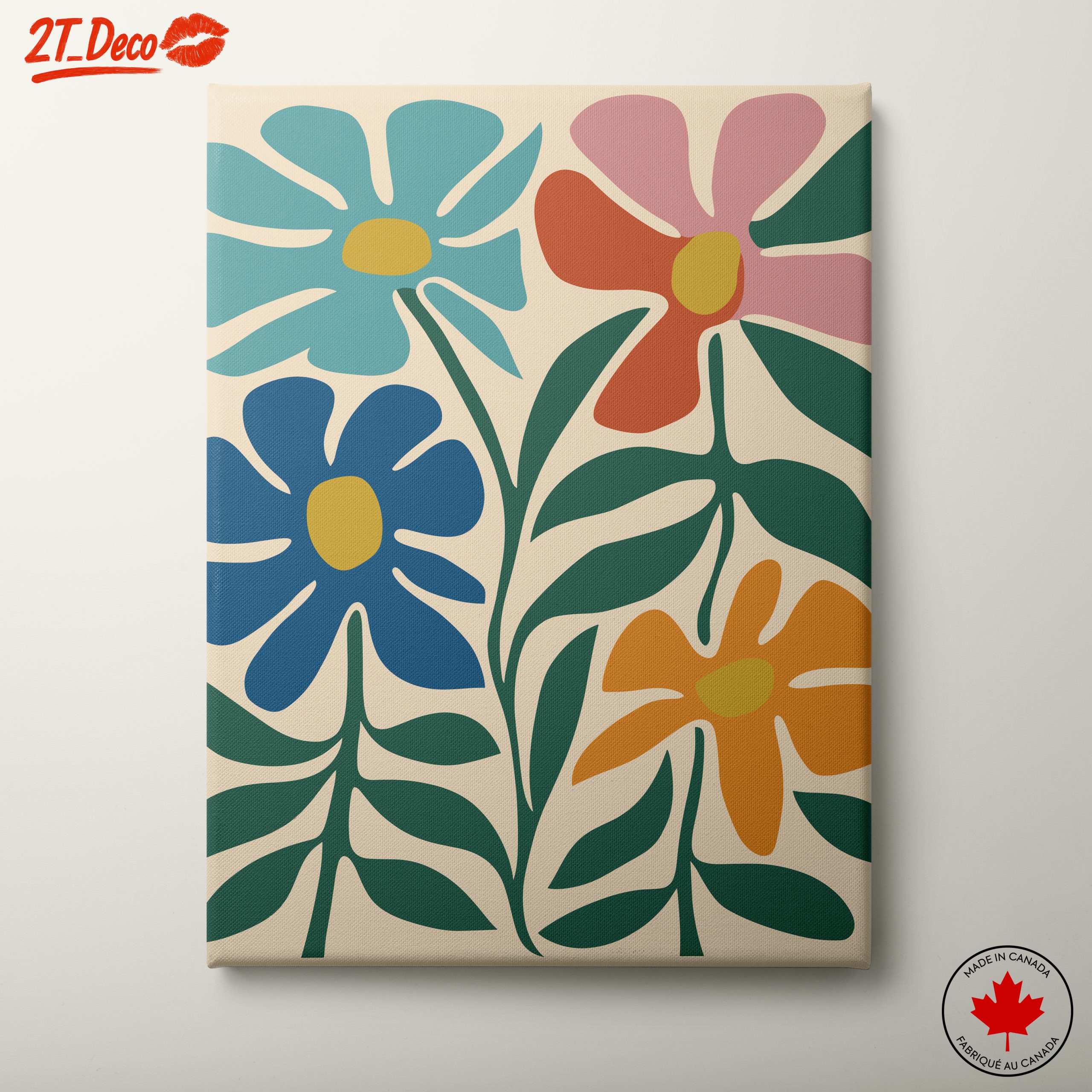 Colorful Abstract Floral Design