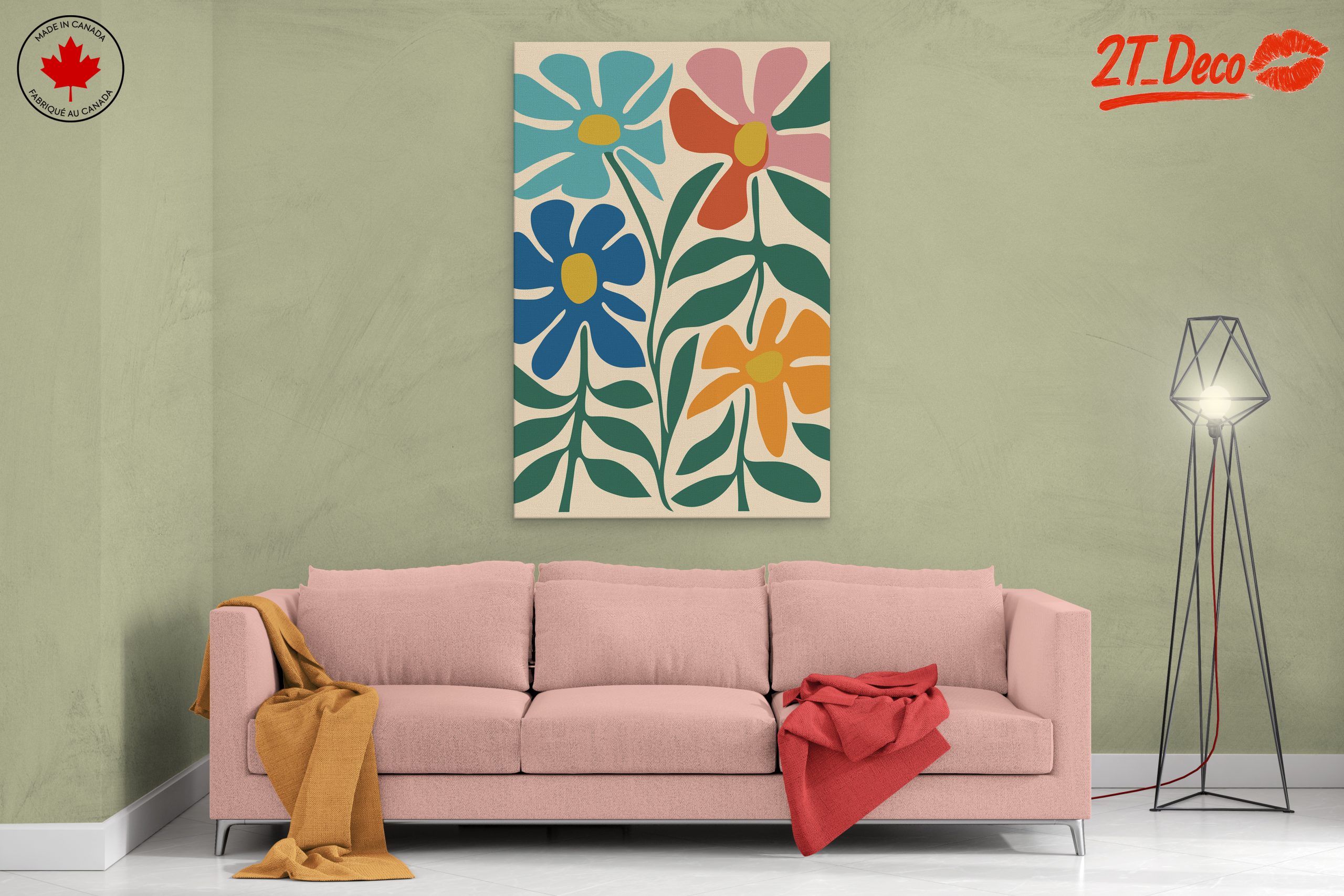 Colorful Abstract Floral Design - Image 2