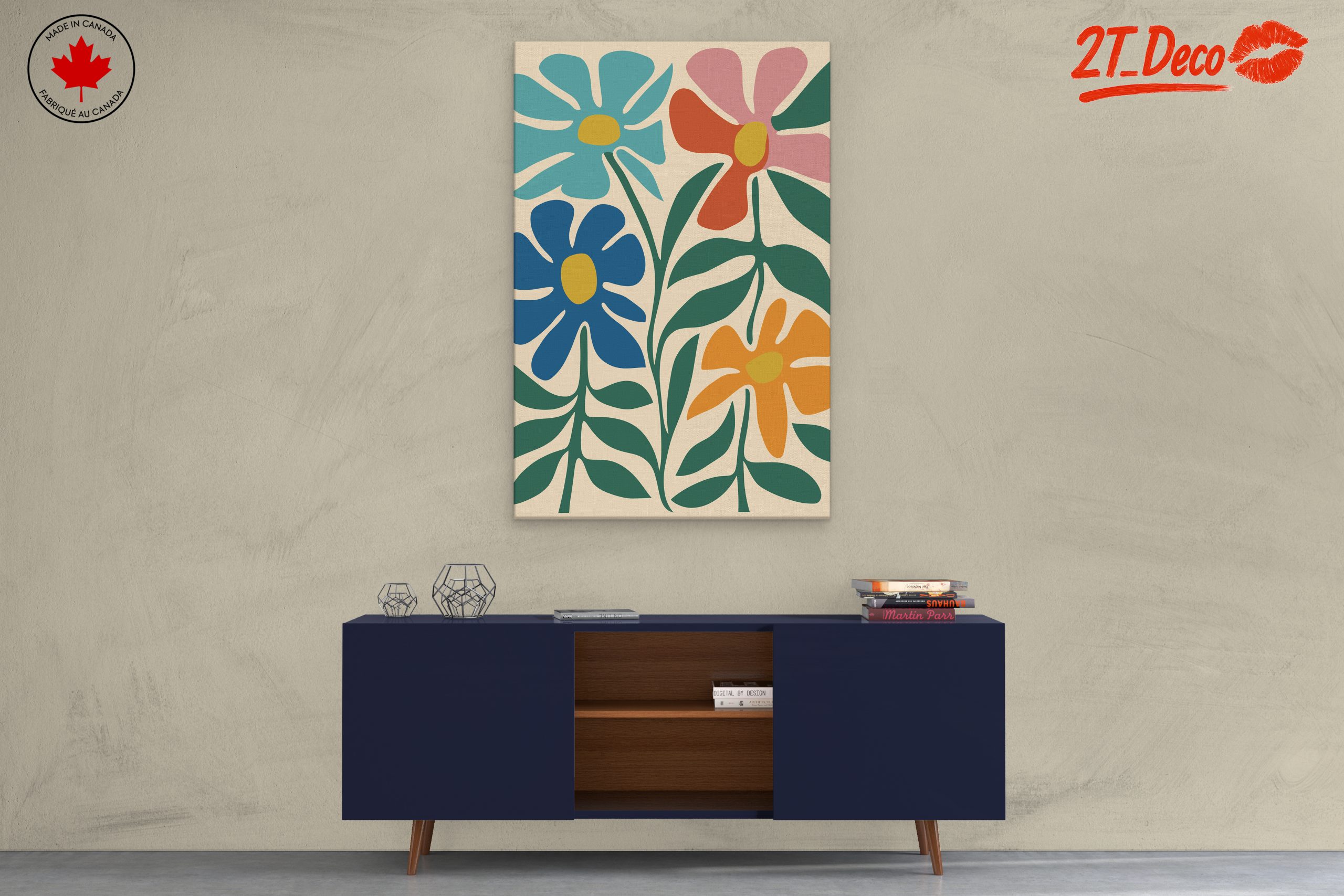 Colorful Abstract Floral Design - Image 3