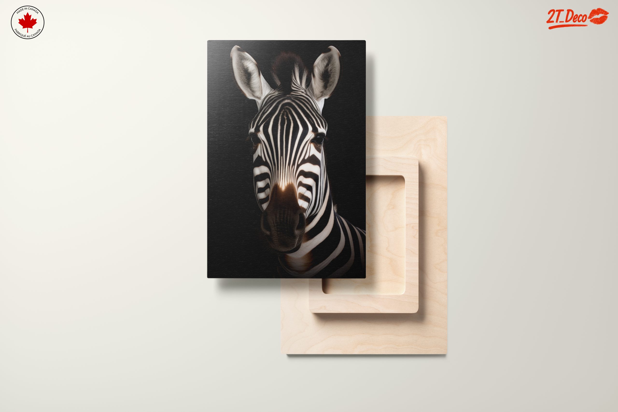 Striking Zebra Portrait in Black and White - Image 11