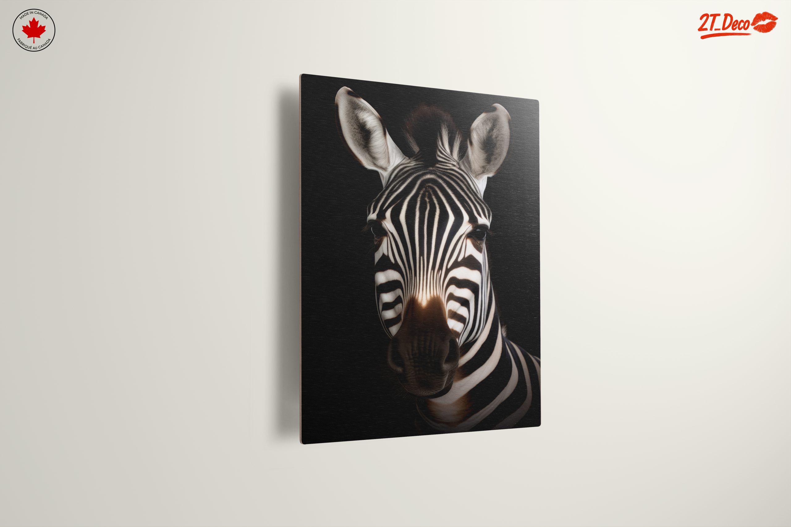 Striking Zebra Portrait in Black and White - Image 13
