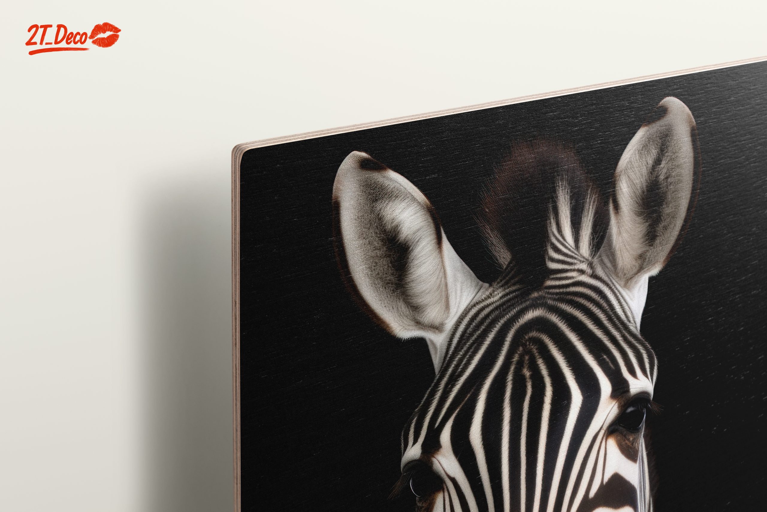 Striking Zebra Portrait in Black and White - Image 15