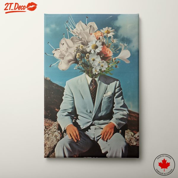 Surreal Floral Portrait Artwork