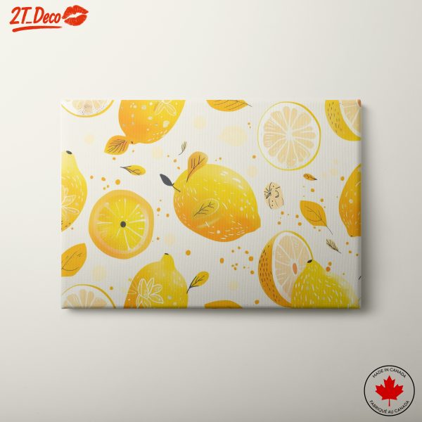 Vibrant Lemon Abstract Artwork