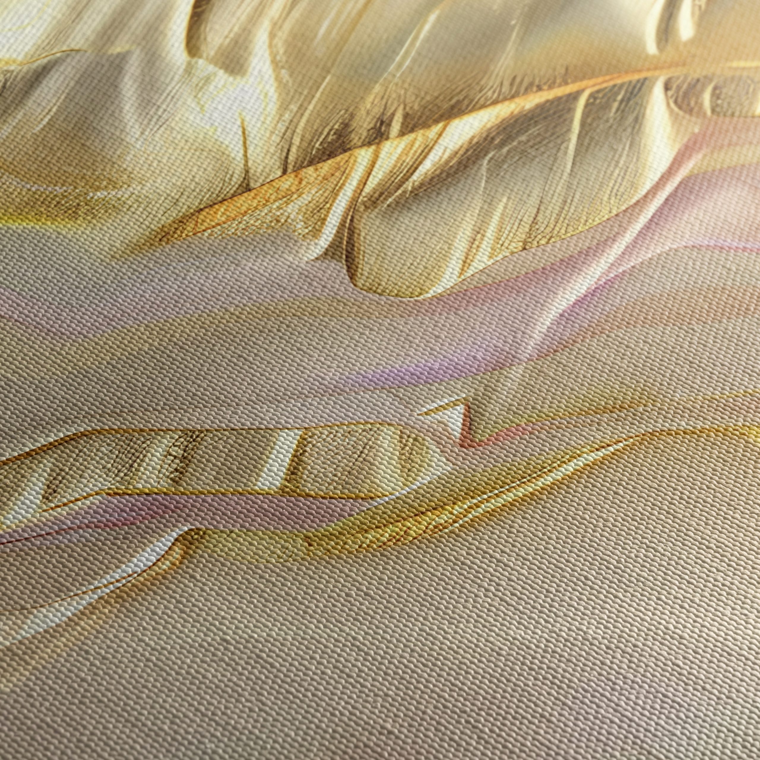 Abstract Gold and Pastel Fluid Art - Image 5