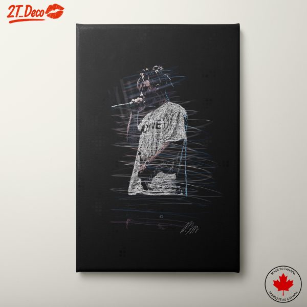 Dynamic Music Art Featuring Abstract Lines
