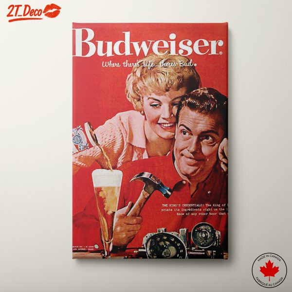 Vintage Budweiser Advertisement Art