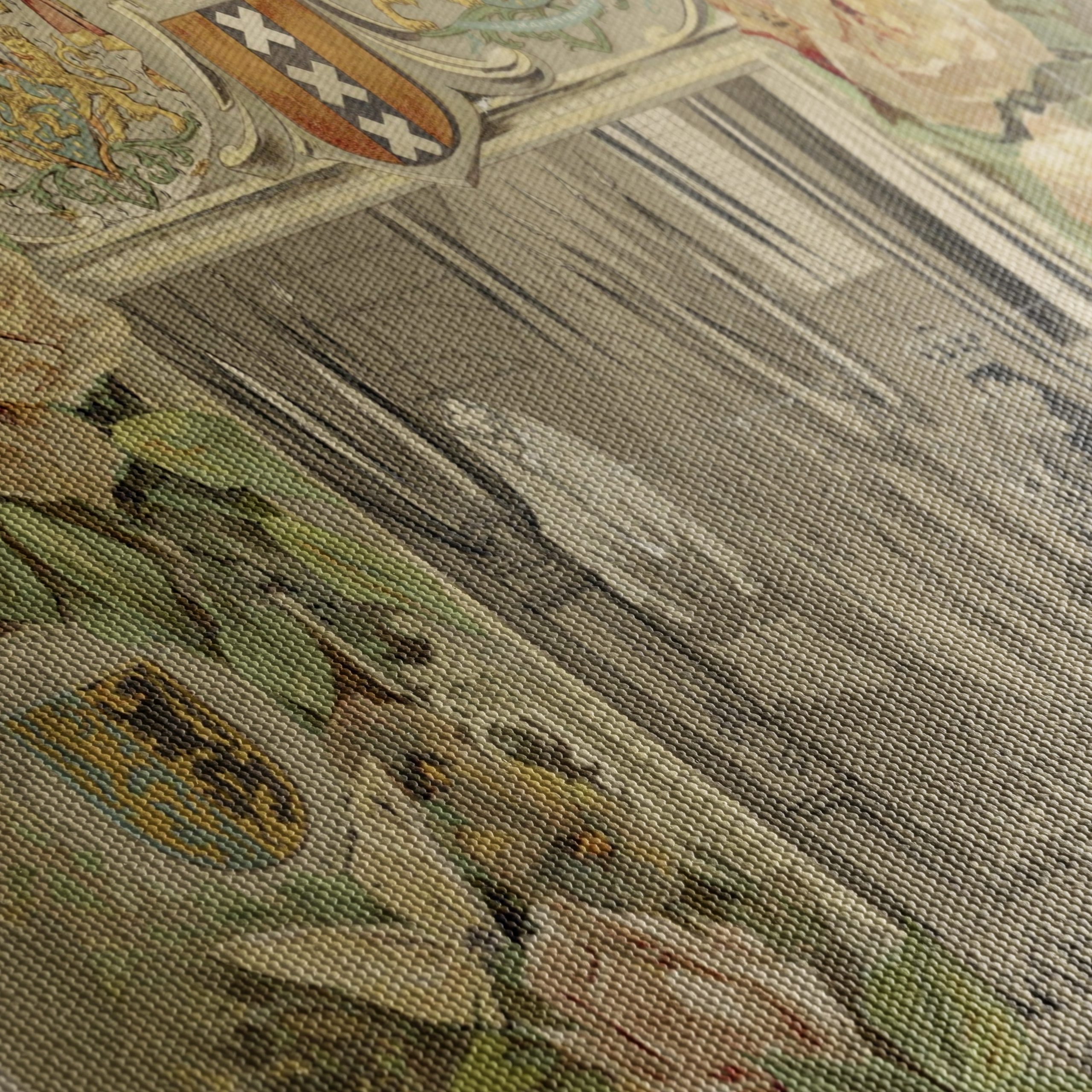Regal Historical Art with Floral Motifs - Image 5