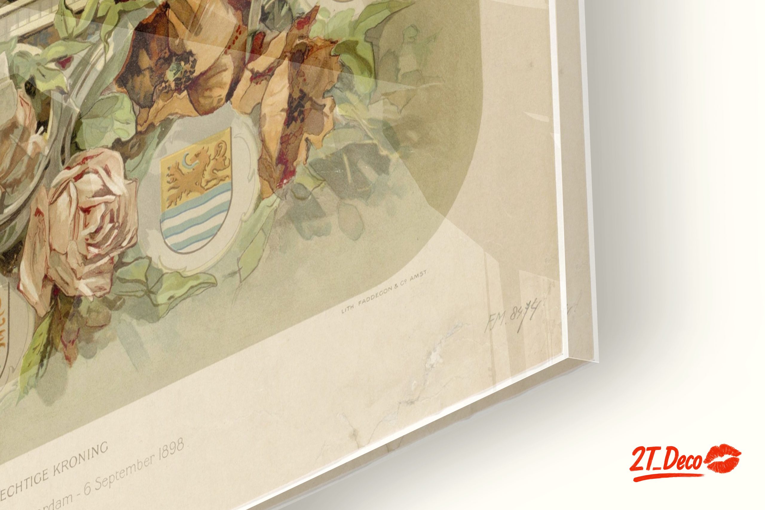 Regal Historical Art with Floral Motifs - Image 9