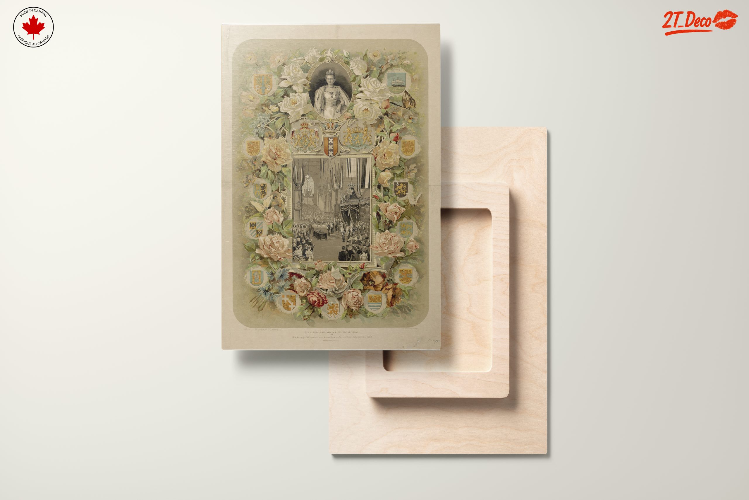 Regal Historical Art with Floral Motifs - Image 11