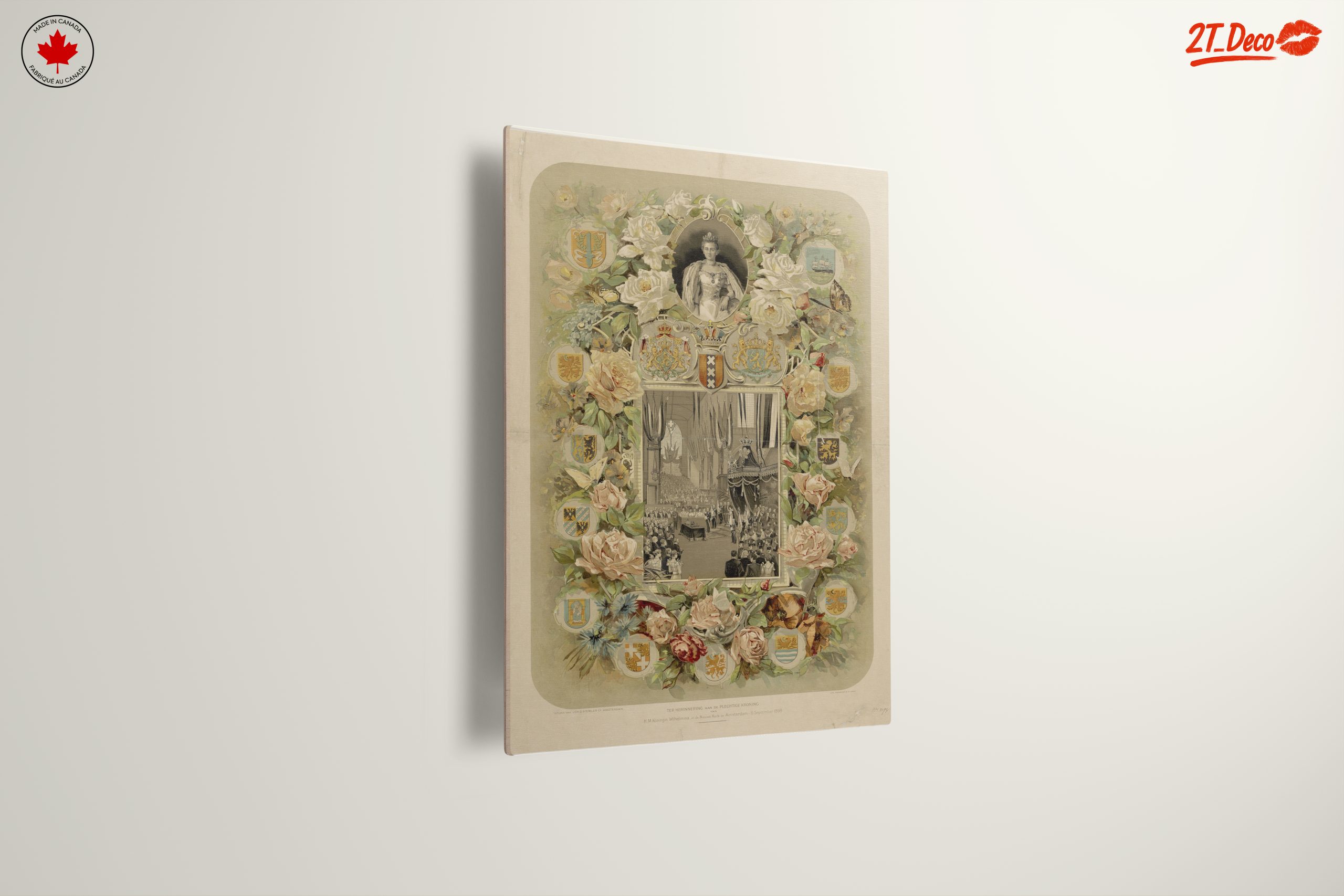 Regal Historical Art with Floral Motifs - Image 13