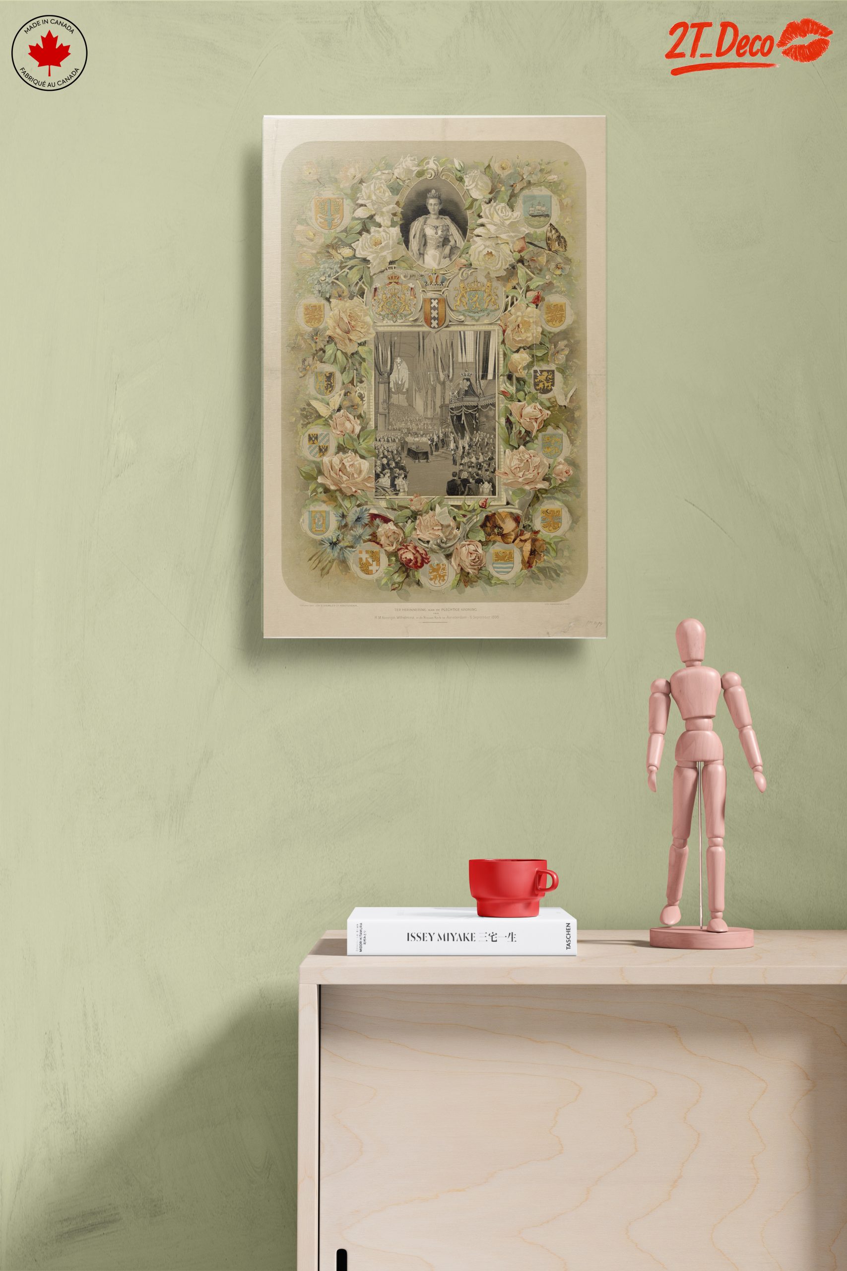 Regal Historical Art with Floral Motifs - Image 14