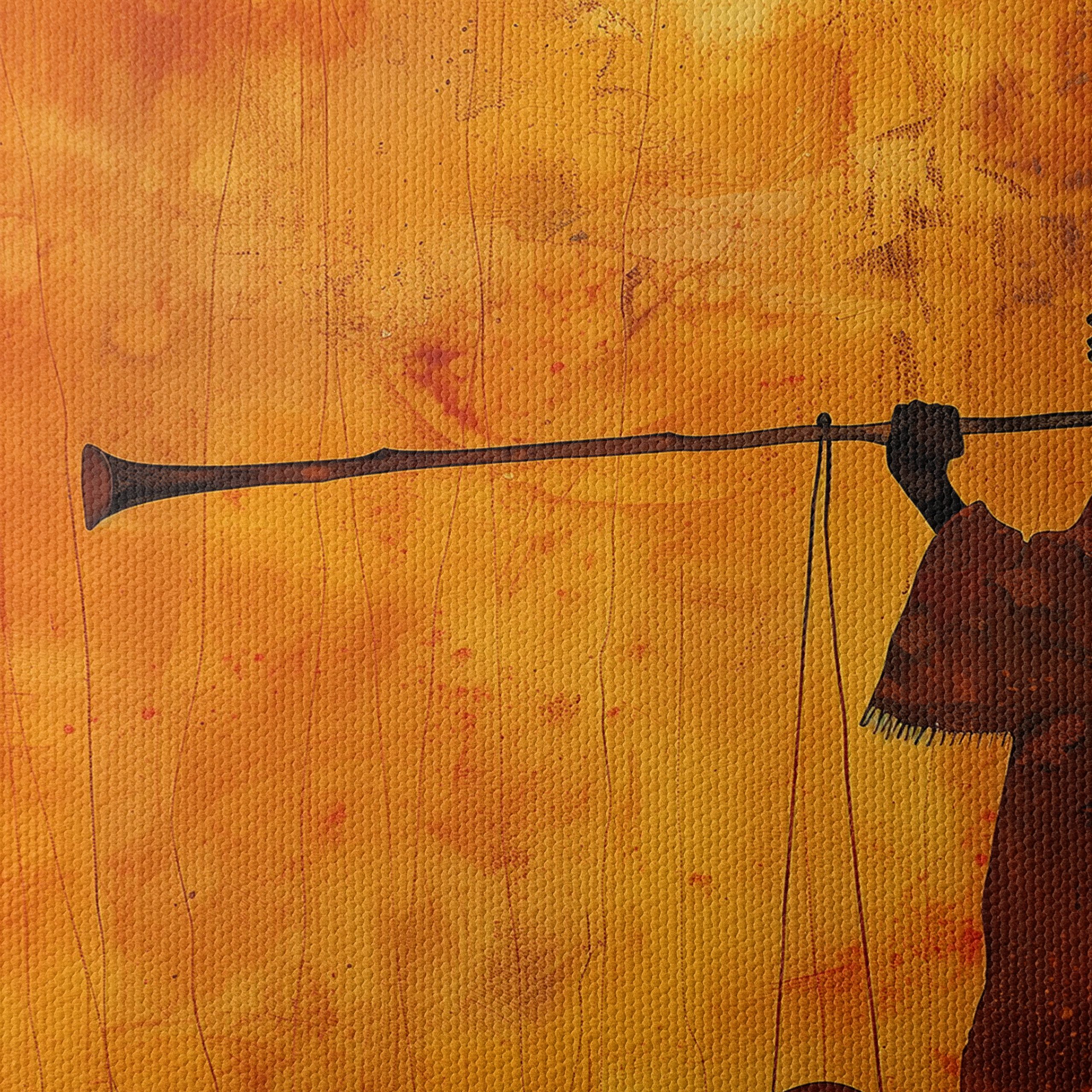 Silhouette of a Musician in Afro Art - Image 4