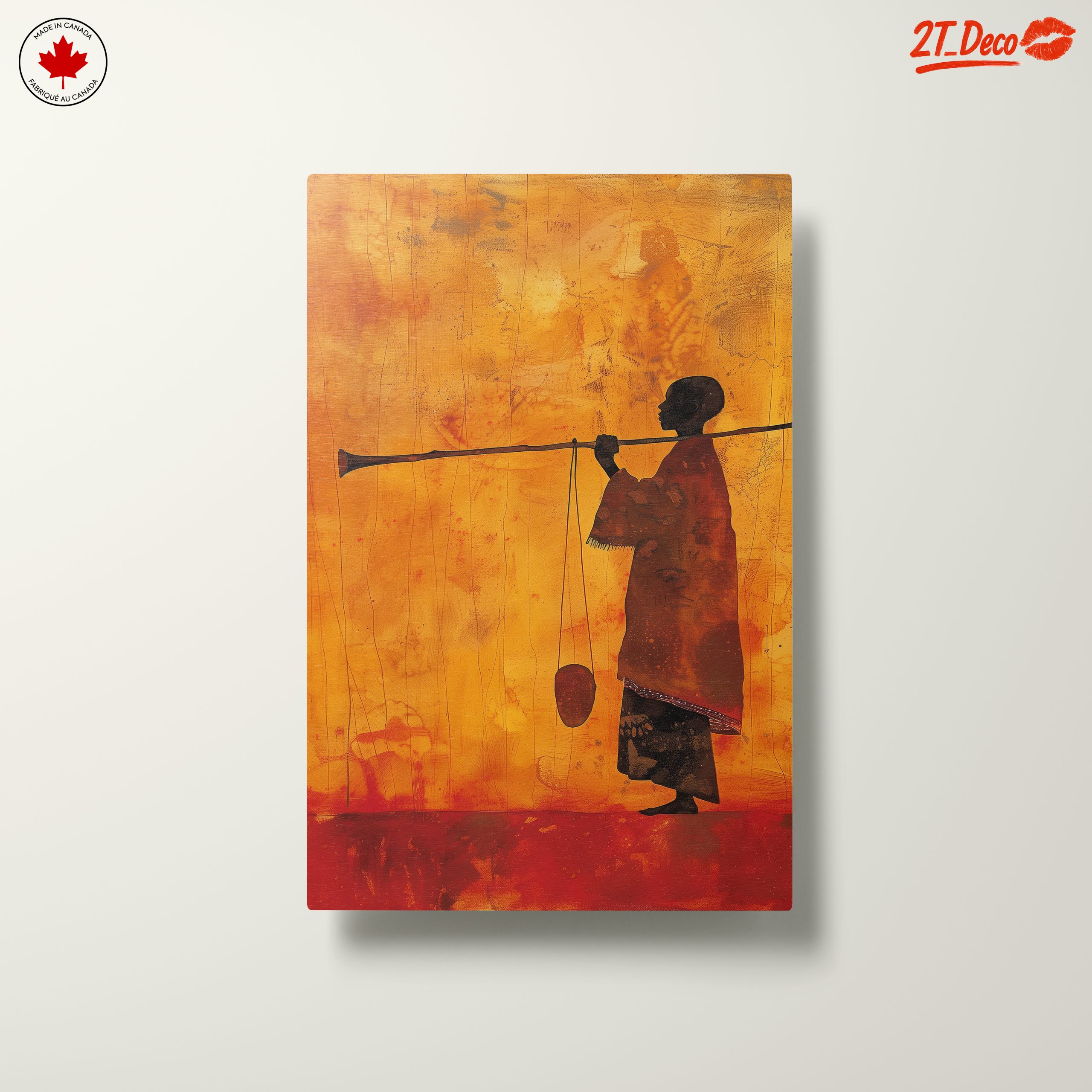 Silhouette of a Musician in Afro Art - Image 10