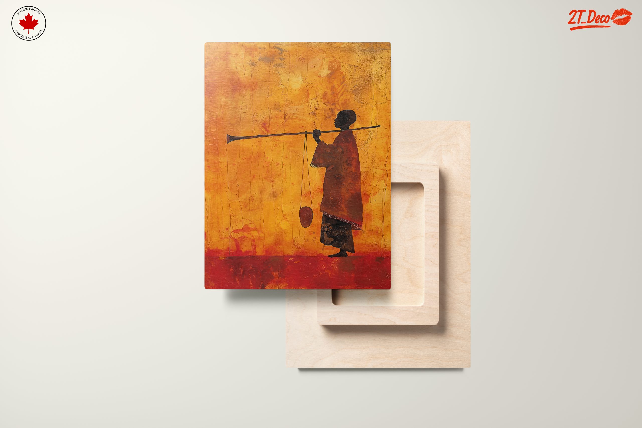 Silhouette of a Musician in Afro Art - Image 11