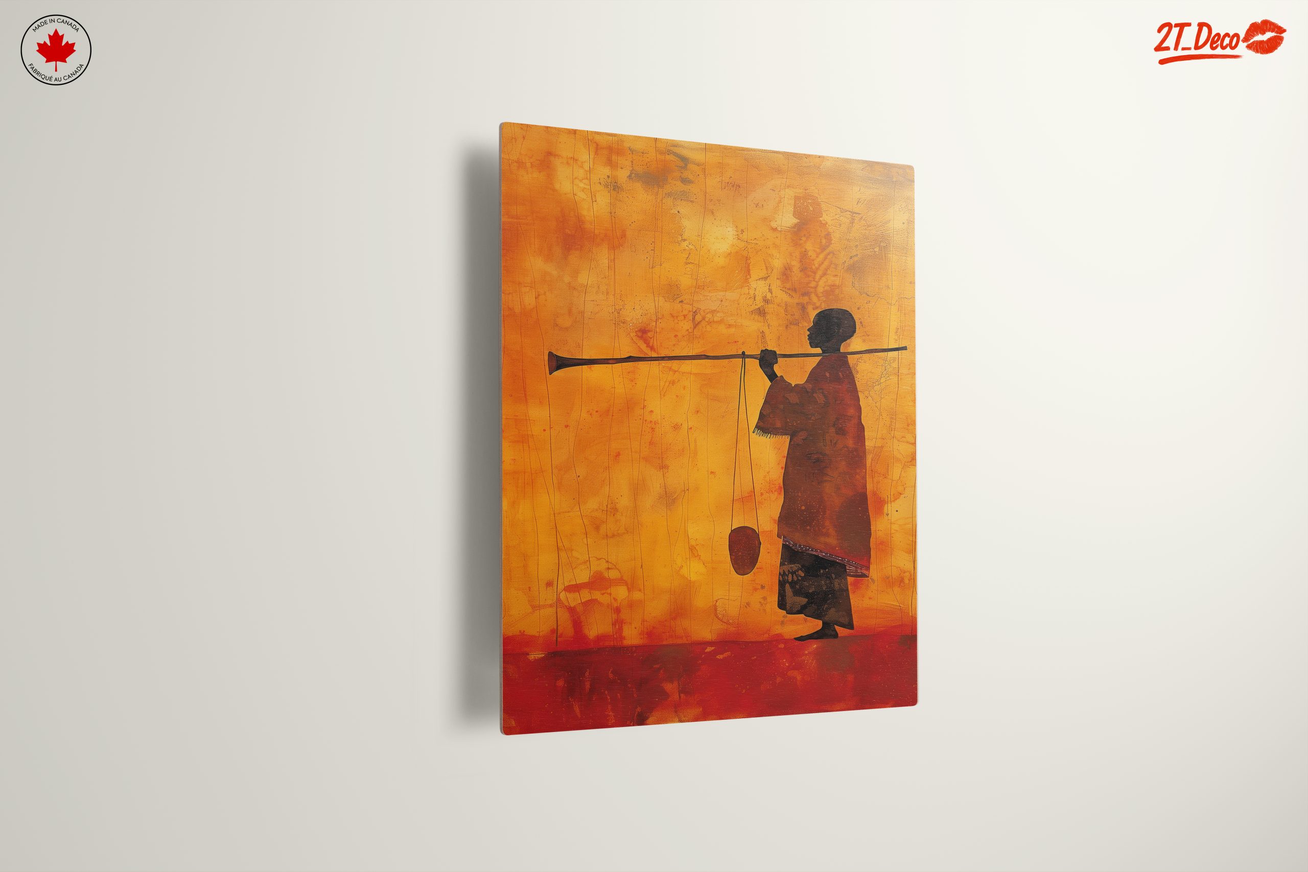 Silhouette of a Musician in Afro Art - Image 13
