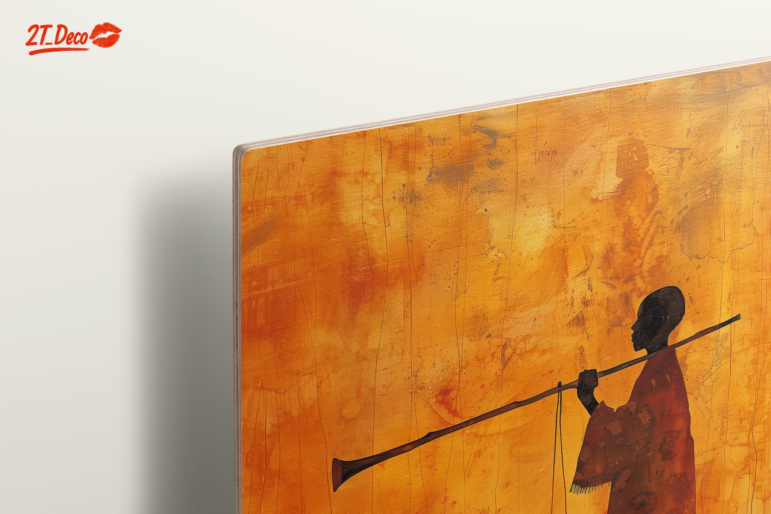 Silhouette of a Musician in Afro Art - Image 15