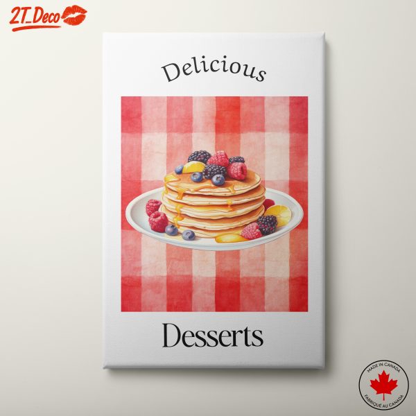 Delicious Pancakes and Berries Artwork