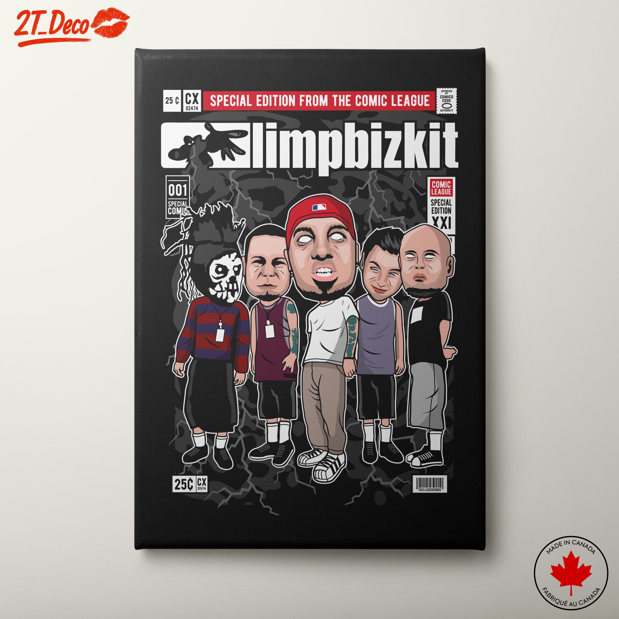 Cartoon Band Artwork Featuring Limp Bizkit
