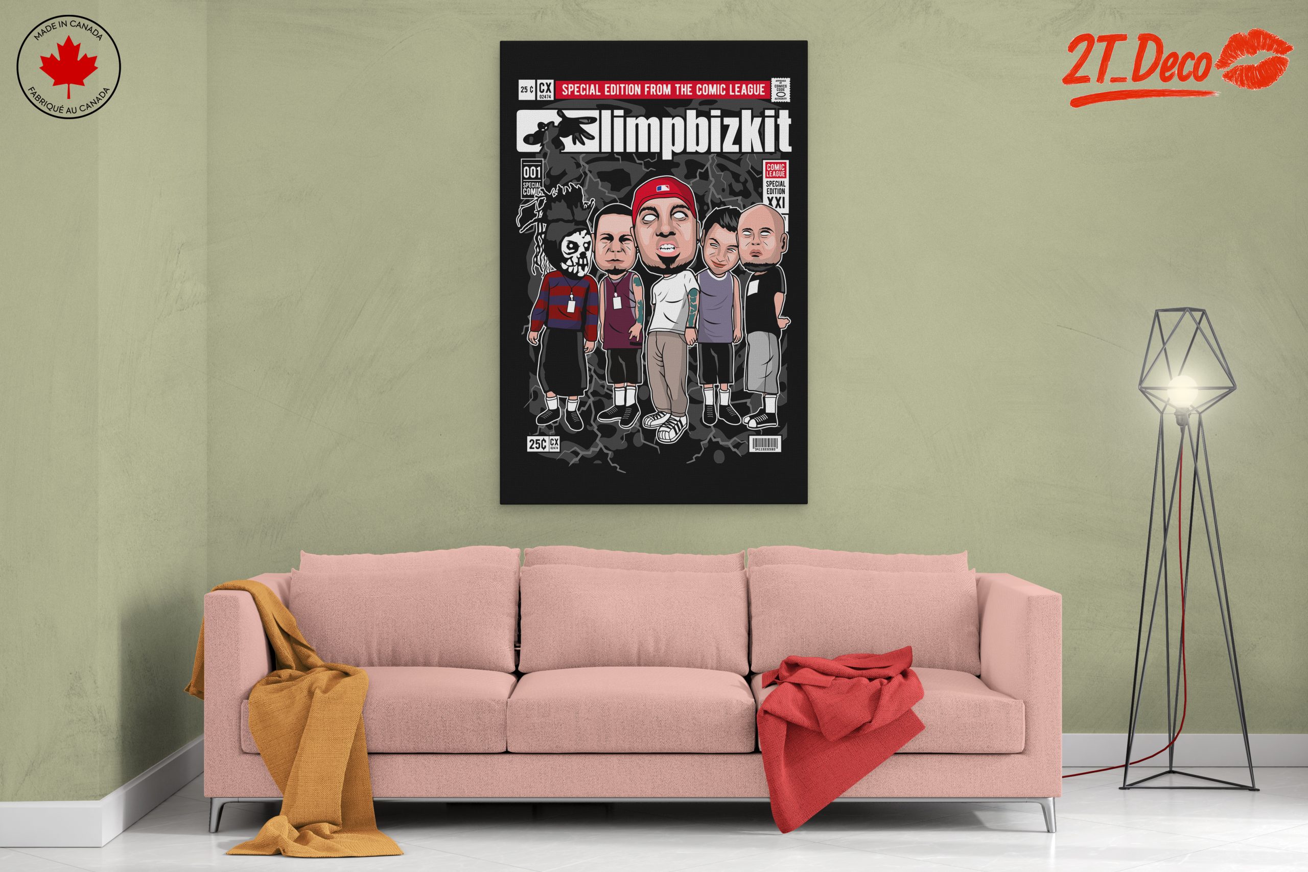 Cartoon Band Artwork Featuring Limp Bizkit - Image 2