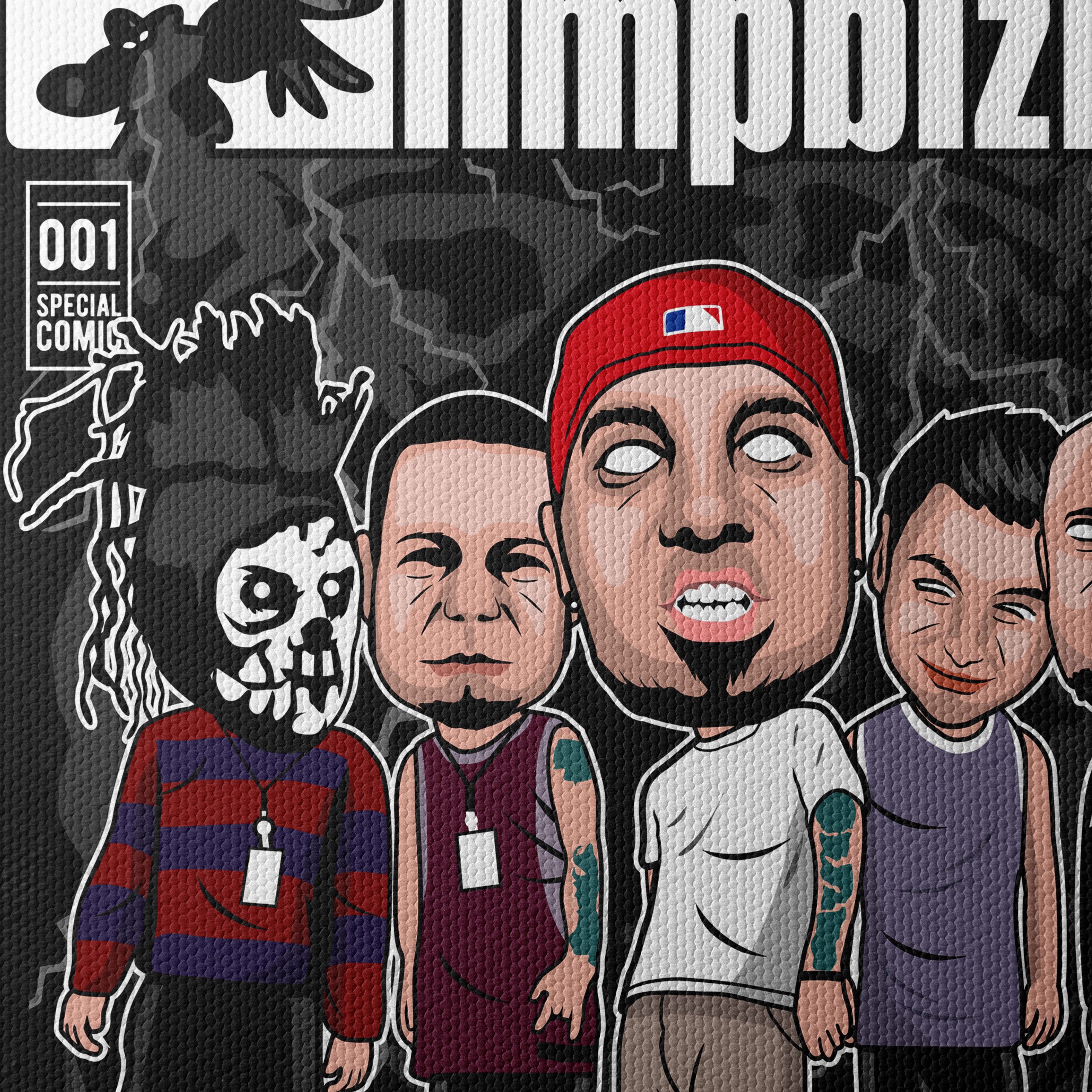 Cartoon Band Artwork Featuring Limp Bizkit - Image 4