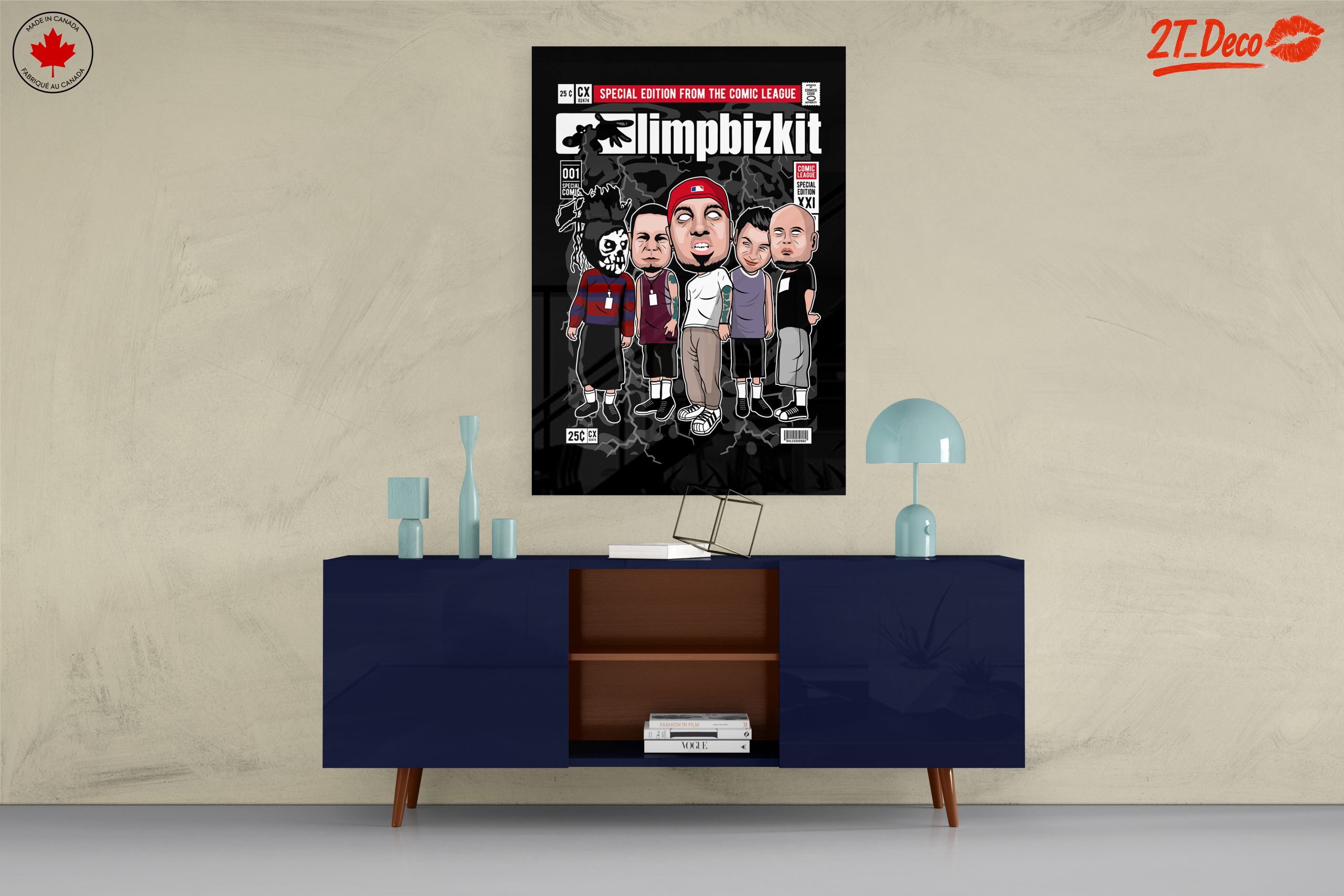 Cartoon Band Artwork Featuring Limp Bizkit - Image 8