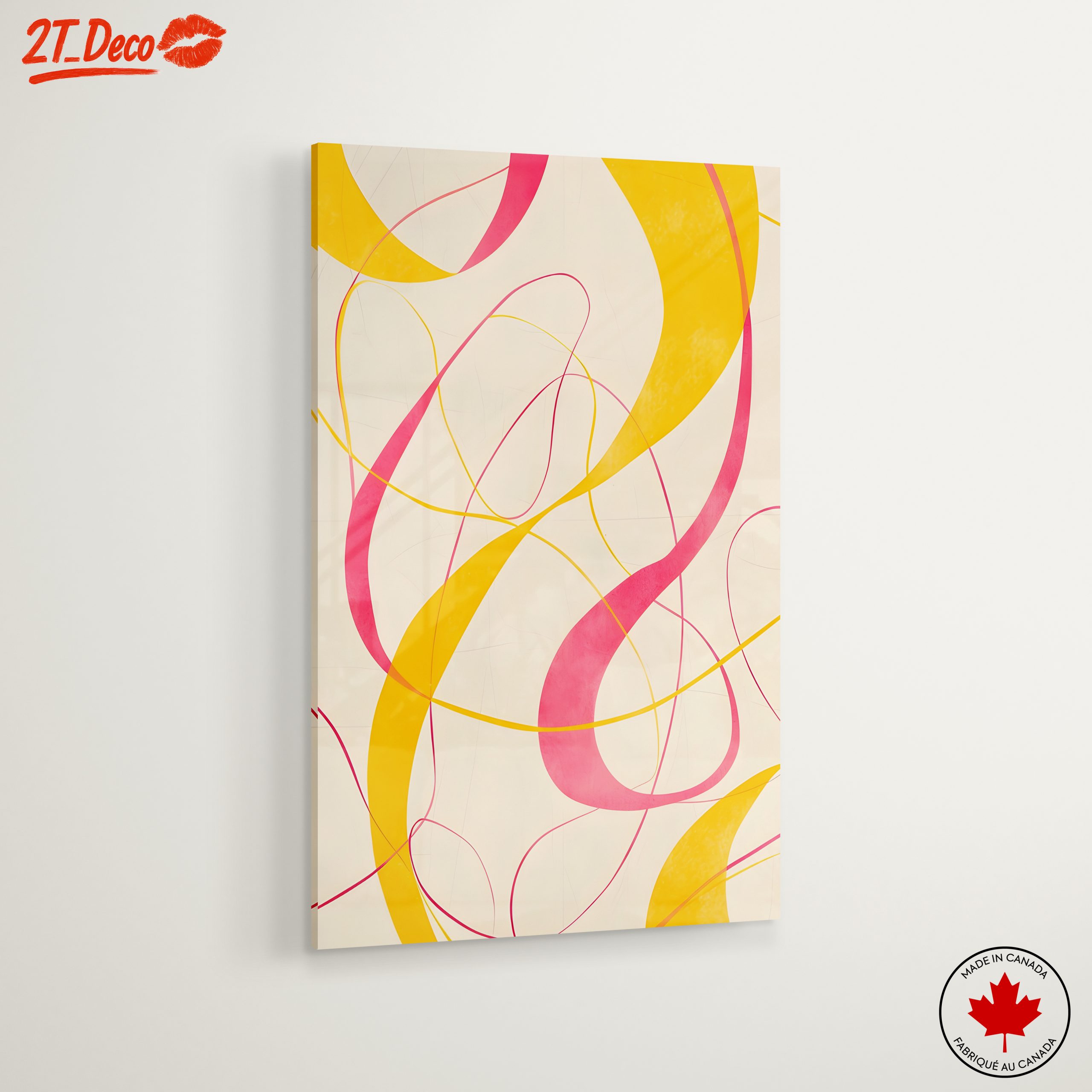 Abstract Curved Lines in Bright Colors - Image 6