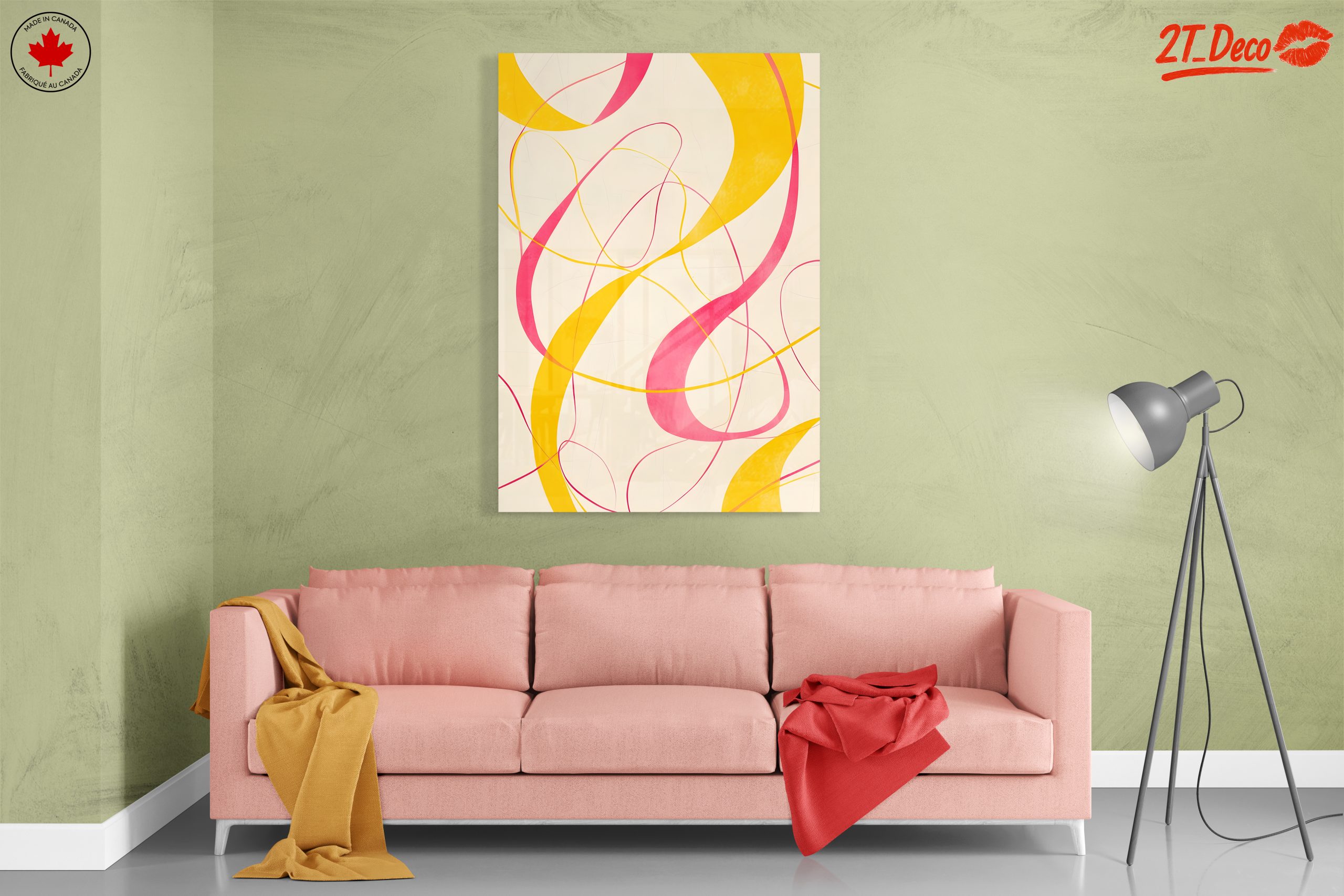 Abstract Curved Lines in Bright Colors - Image 7