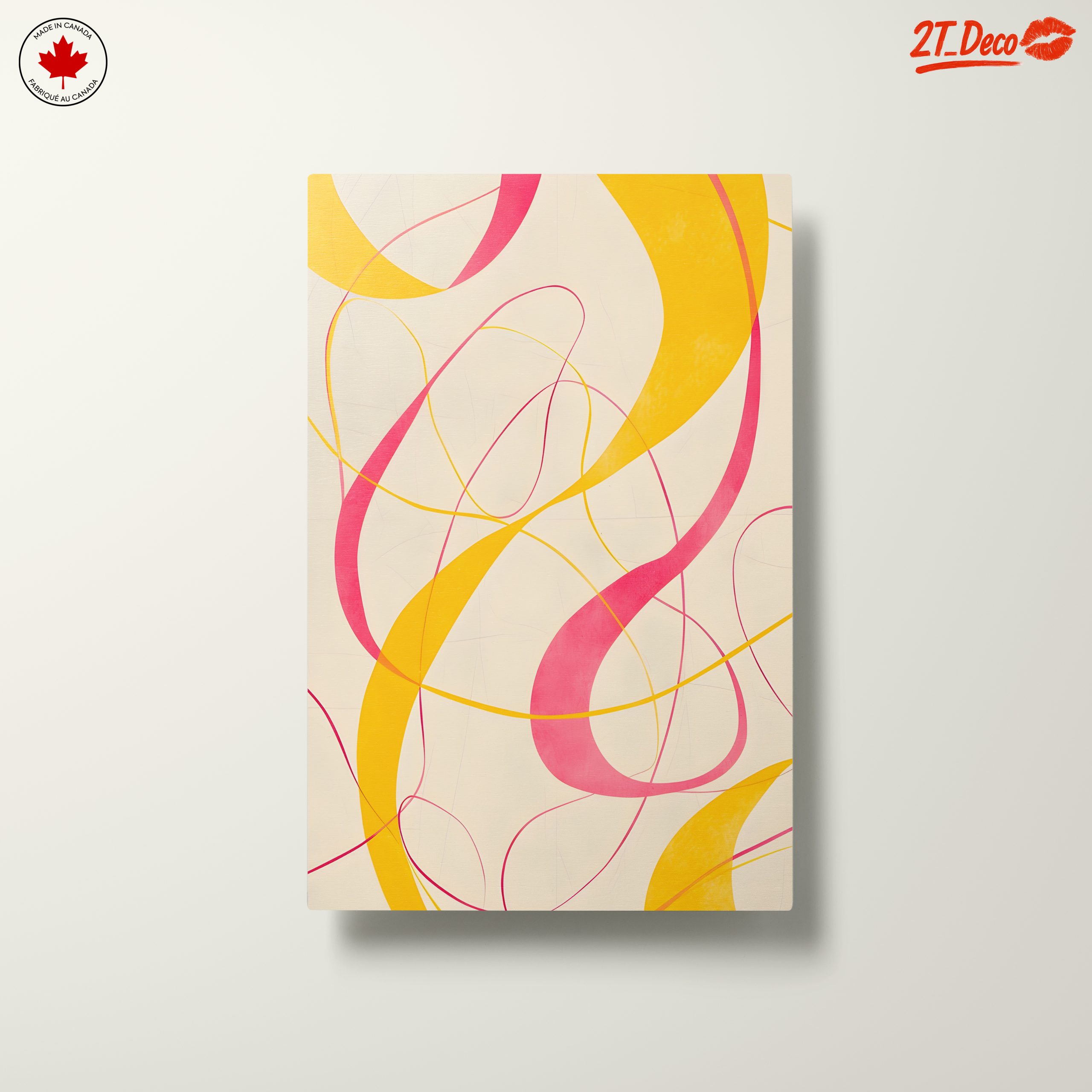 Abstract Curved Lines in Bright Colors - Image 10