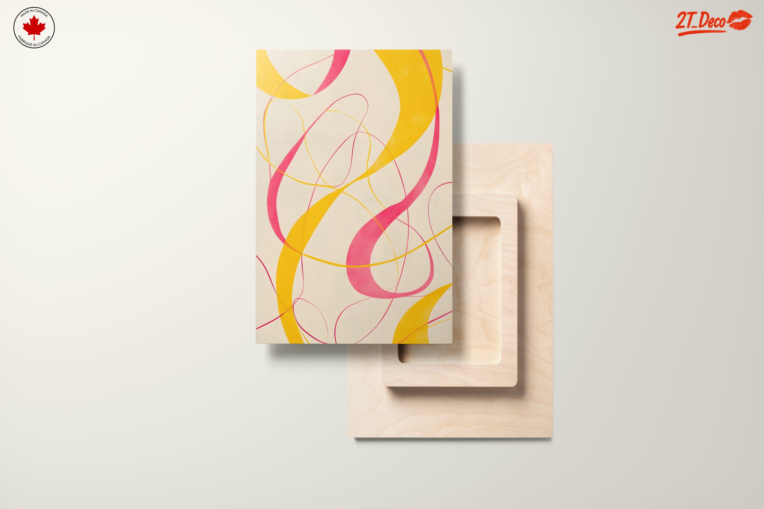 Abstract Curved Lines in Bright Colors - Image 11