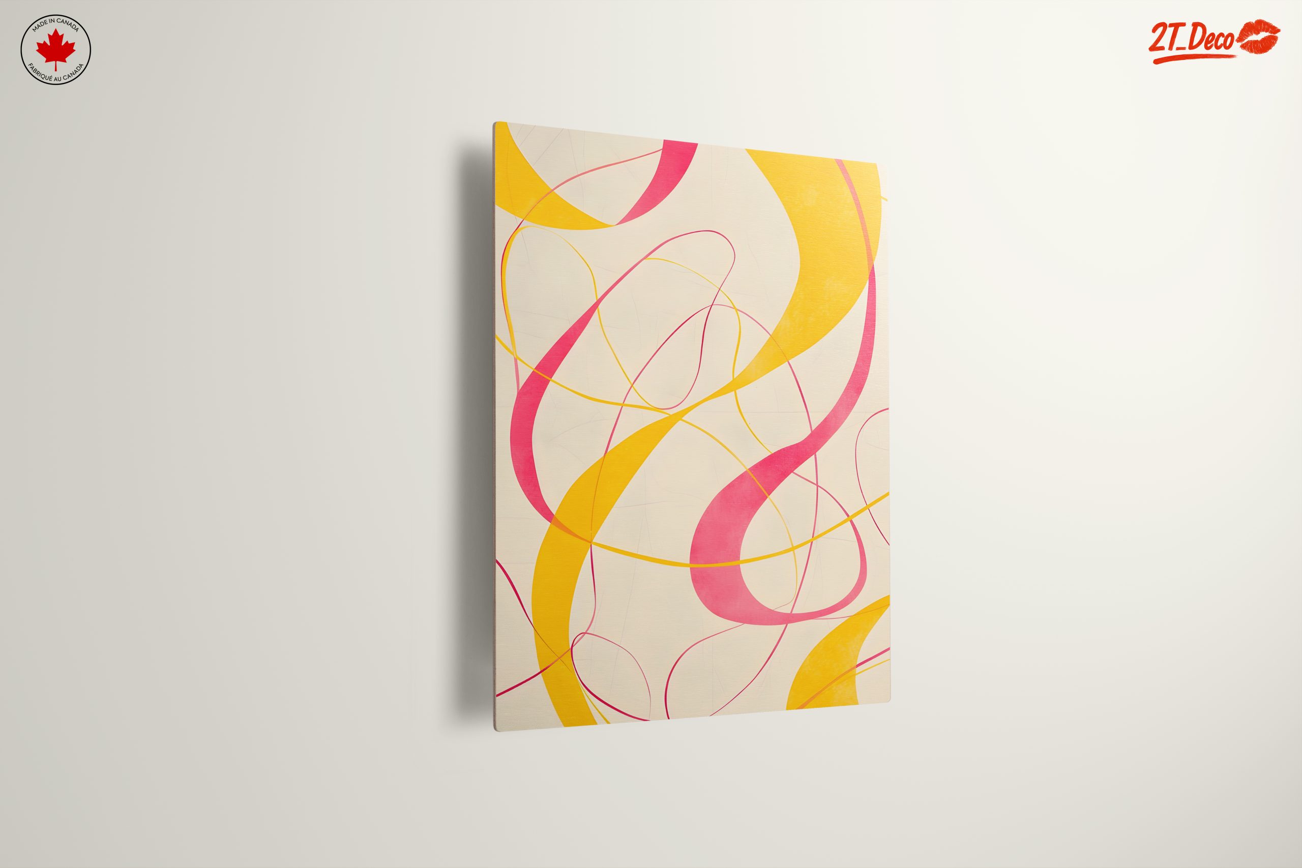 Abstract Curved Lines in Bright Colors - Image 13