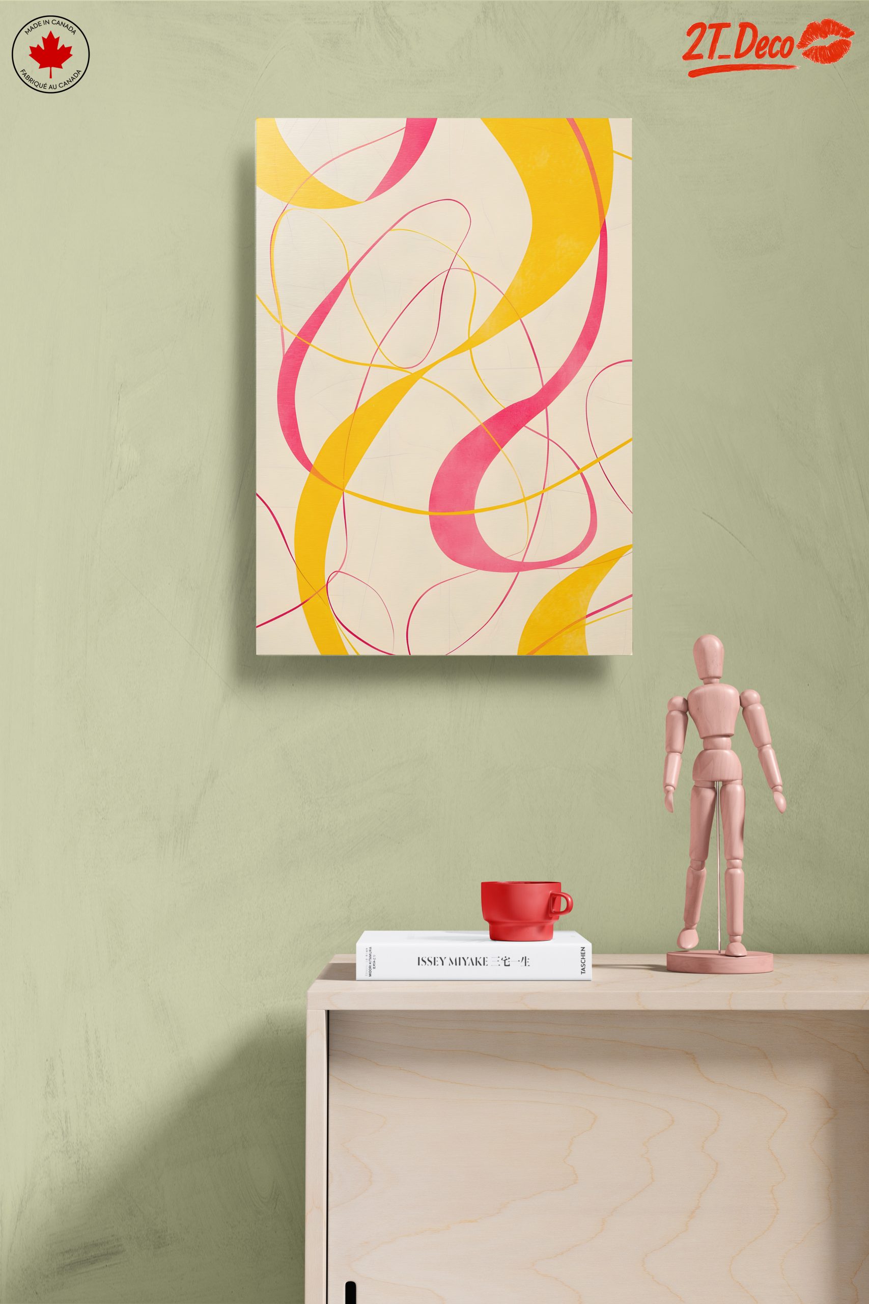 Abstract Curved Lines in Bright Colors - Image 14