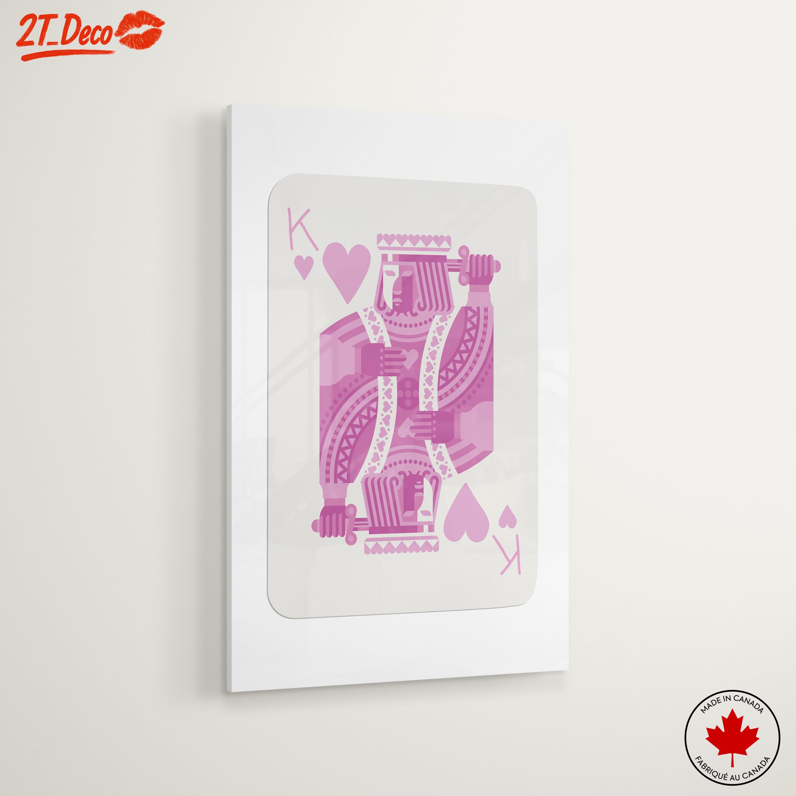 Stylized Heart King Playing Card Art - Image 6