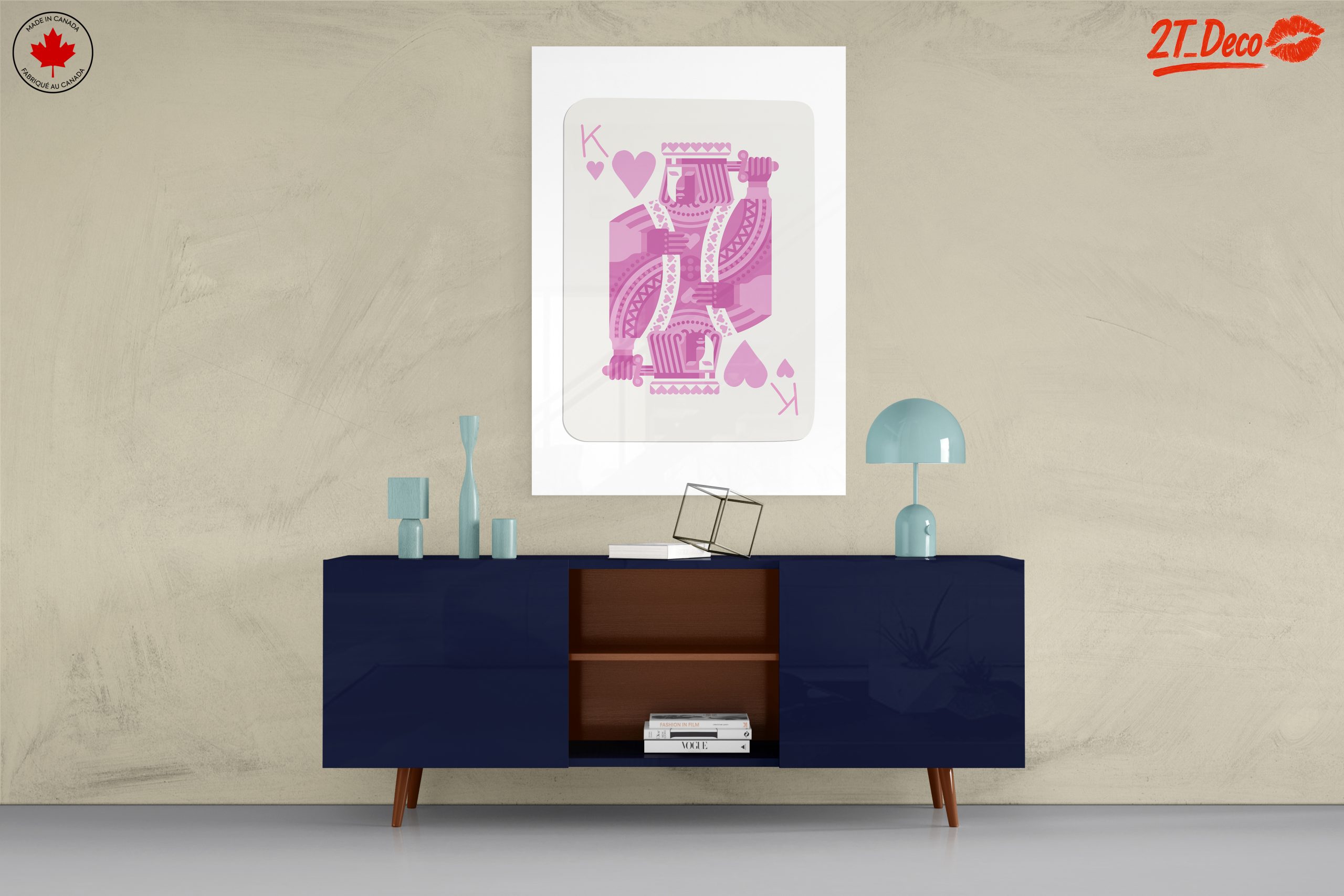 Stylized Heart King Playing Card Art - Image 8