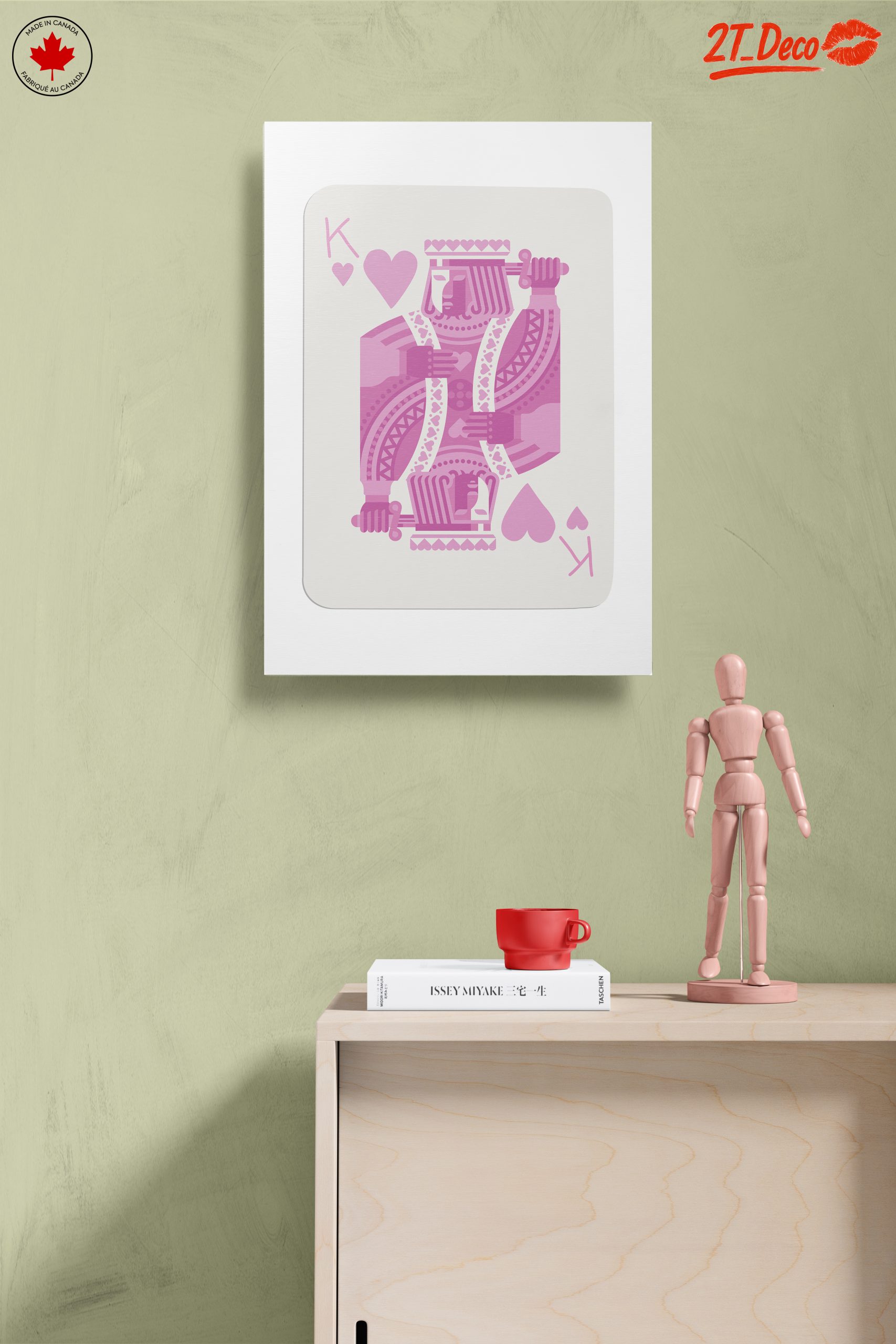 Stylized Heart King Playing Card Art - Image 14